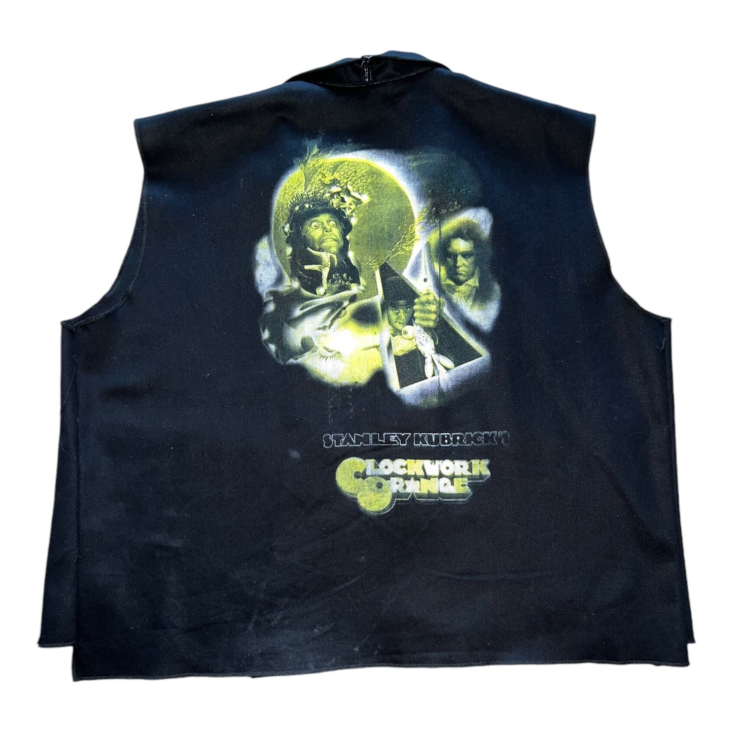 Anarchy black denim vest
