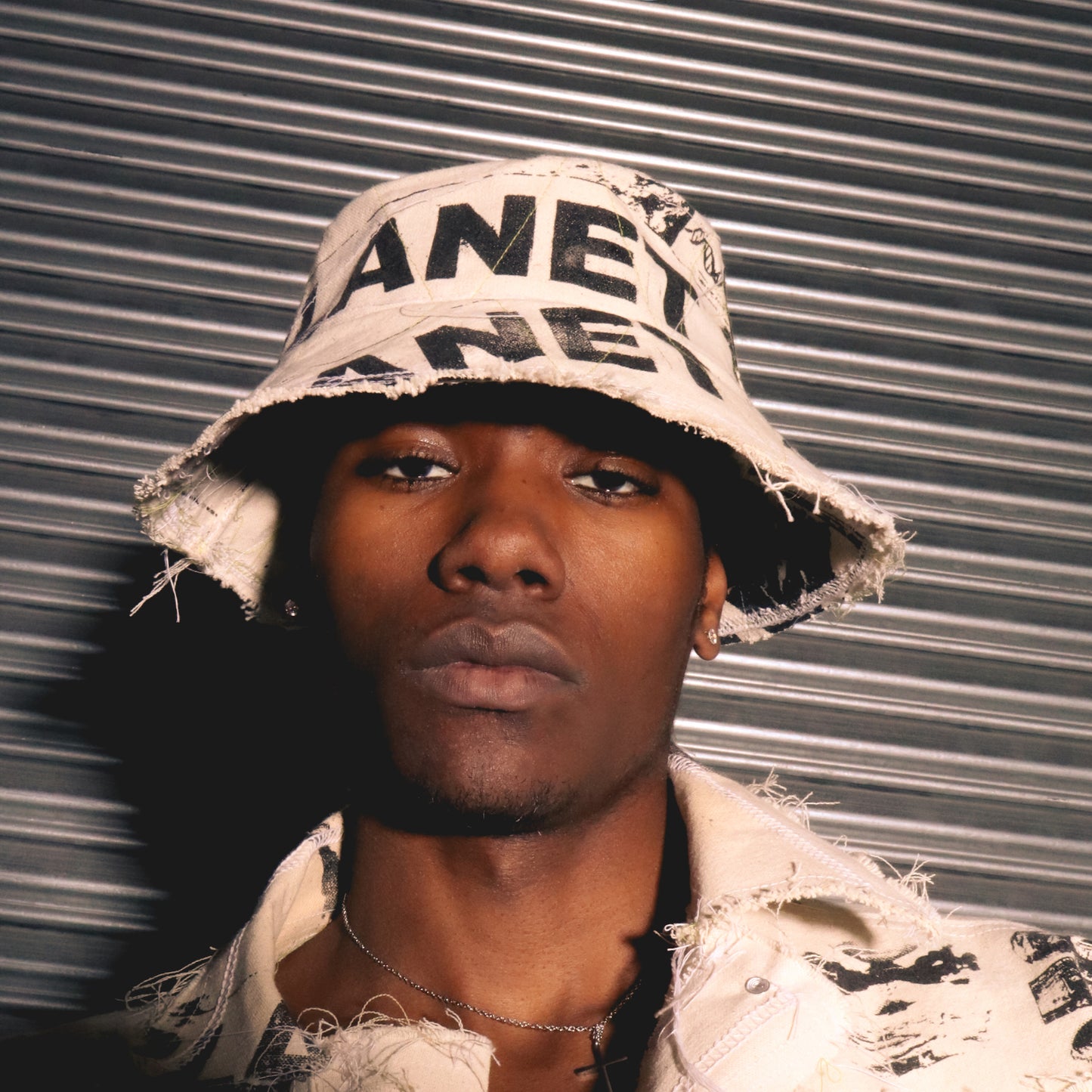 Destroy Planet X Canvas Bucket hat