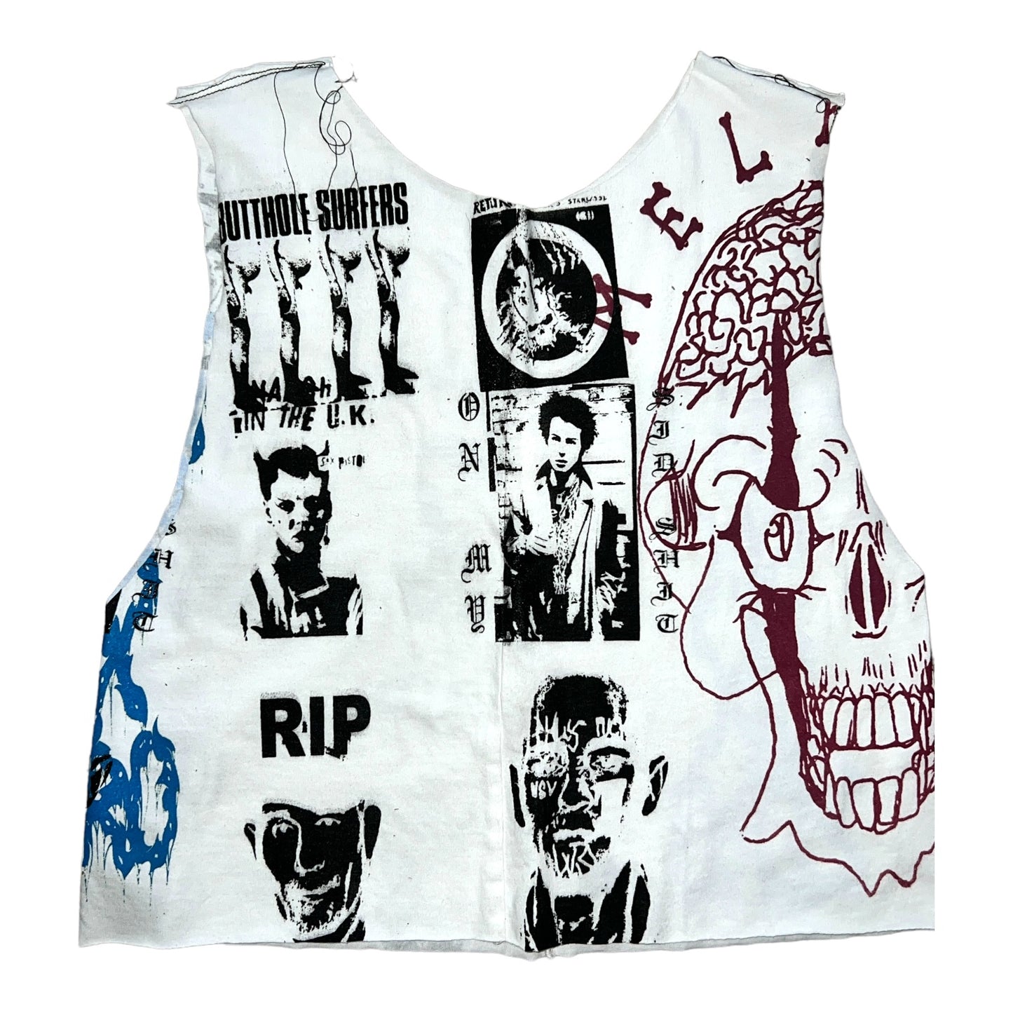 Hollywood punk cropped tank