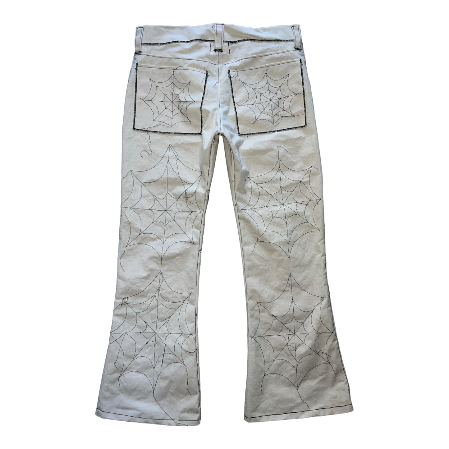 Webbed canvas pants