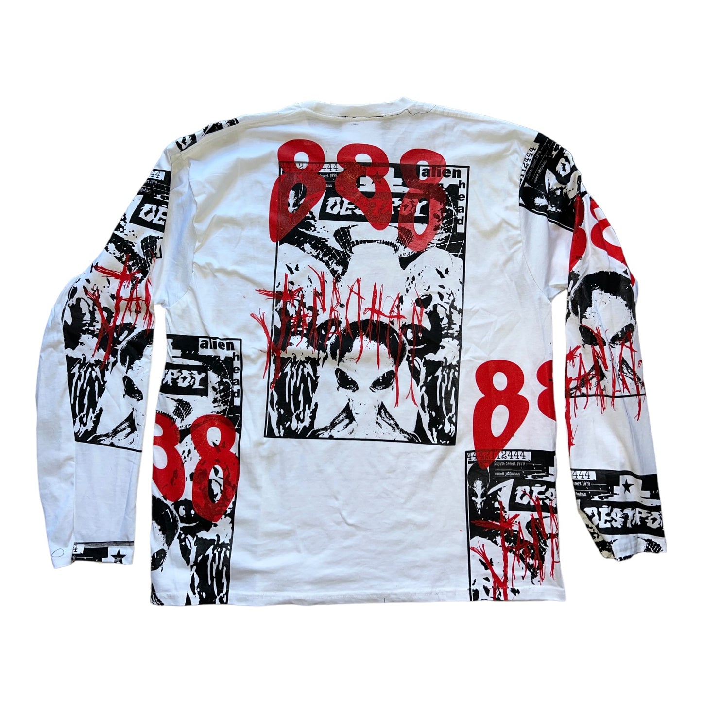 ALIEN HEAD all over print Long sleeve shirt