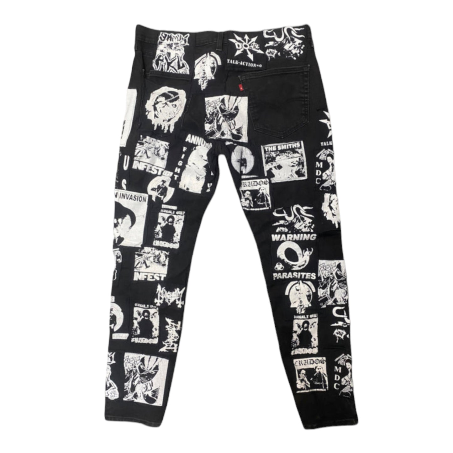 Toth 660 Brain Dead patched cock lock denim Pants