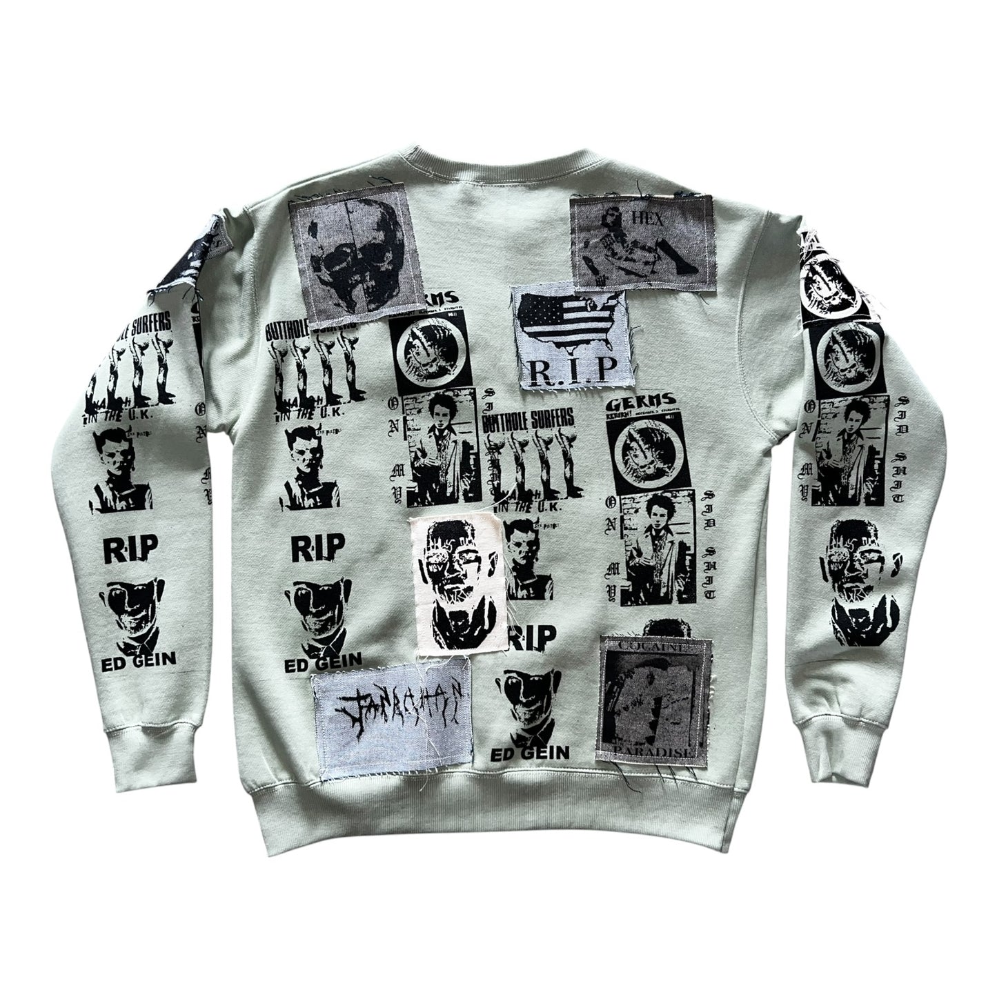 Hollywood punk mint Crewneck 1/1