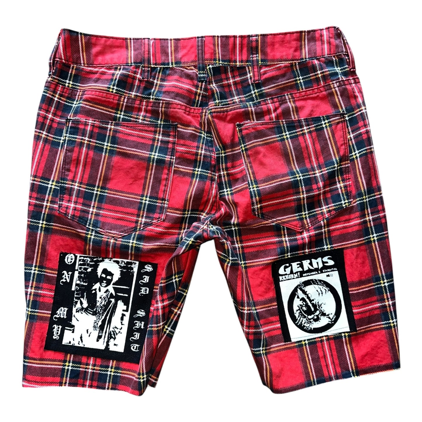 Plaid punk Patched Shorts 1/1