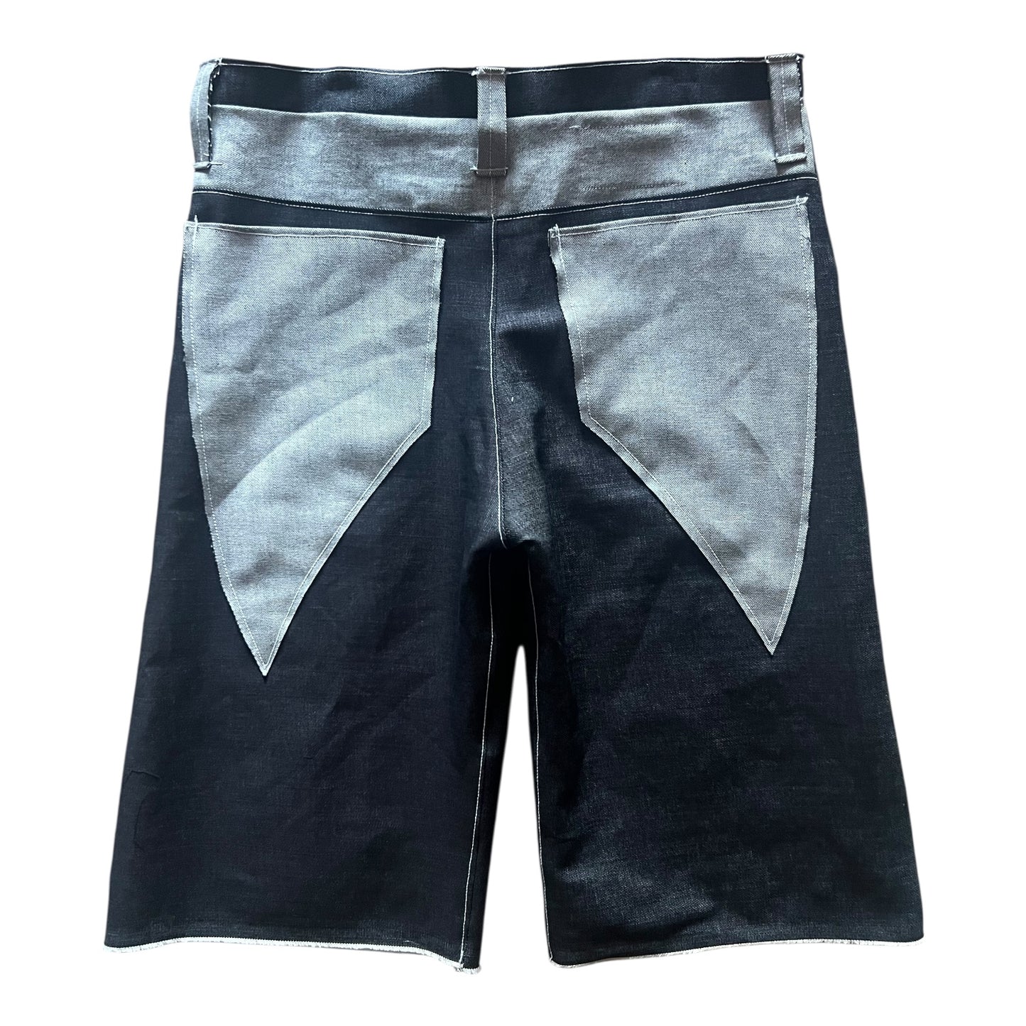 Two Tone Denim Shorts