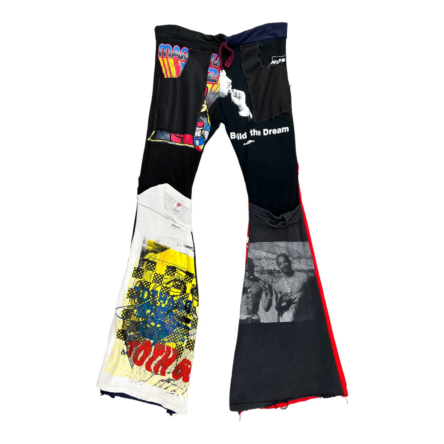 Flared up-cycled Sweatpants 1/1