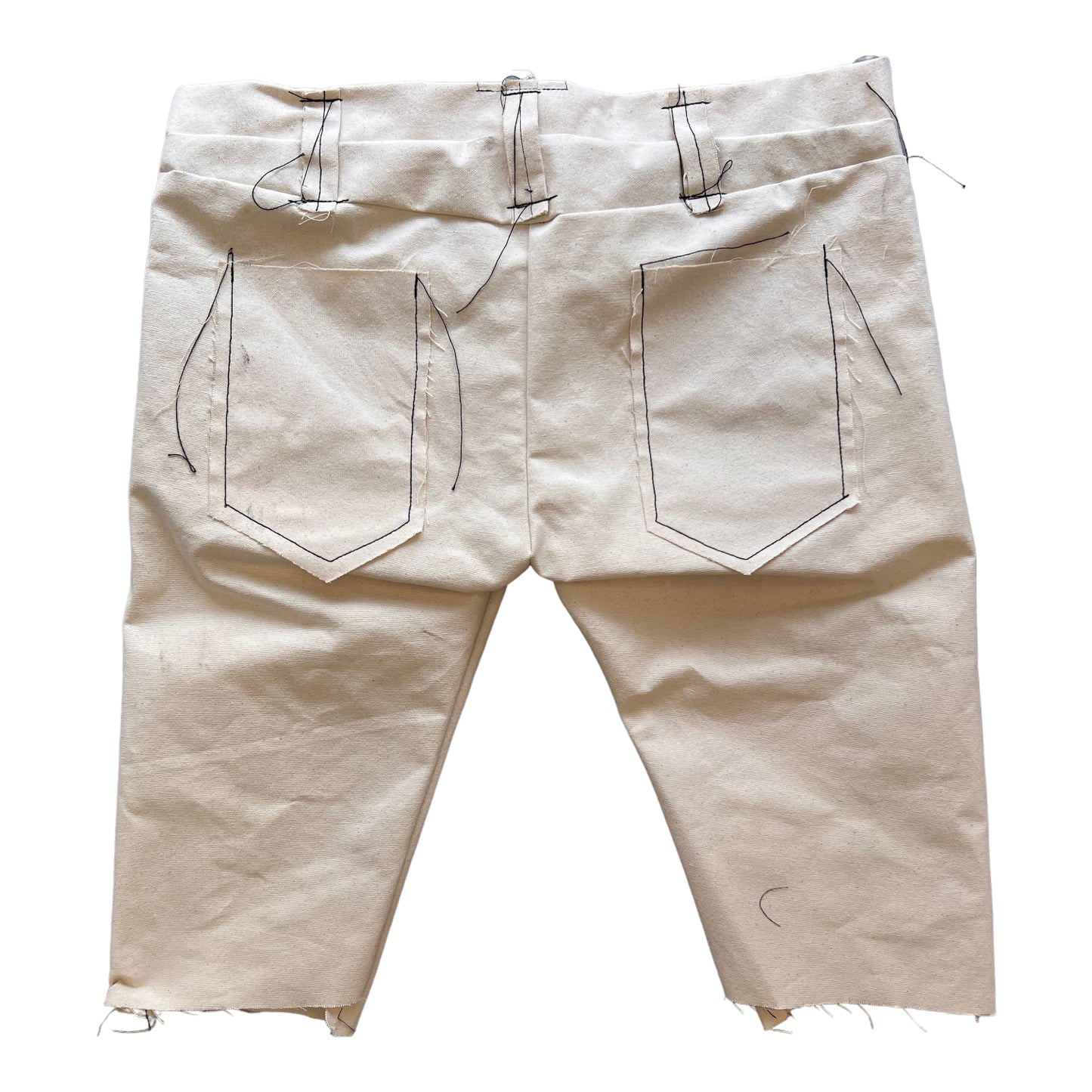 RAW canvas white shorts