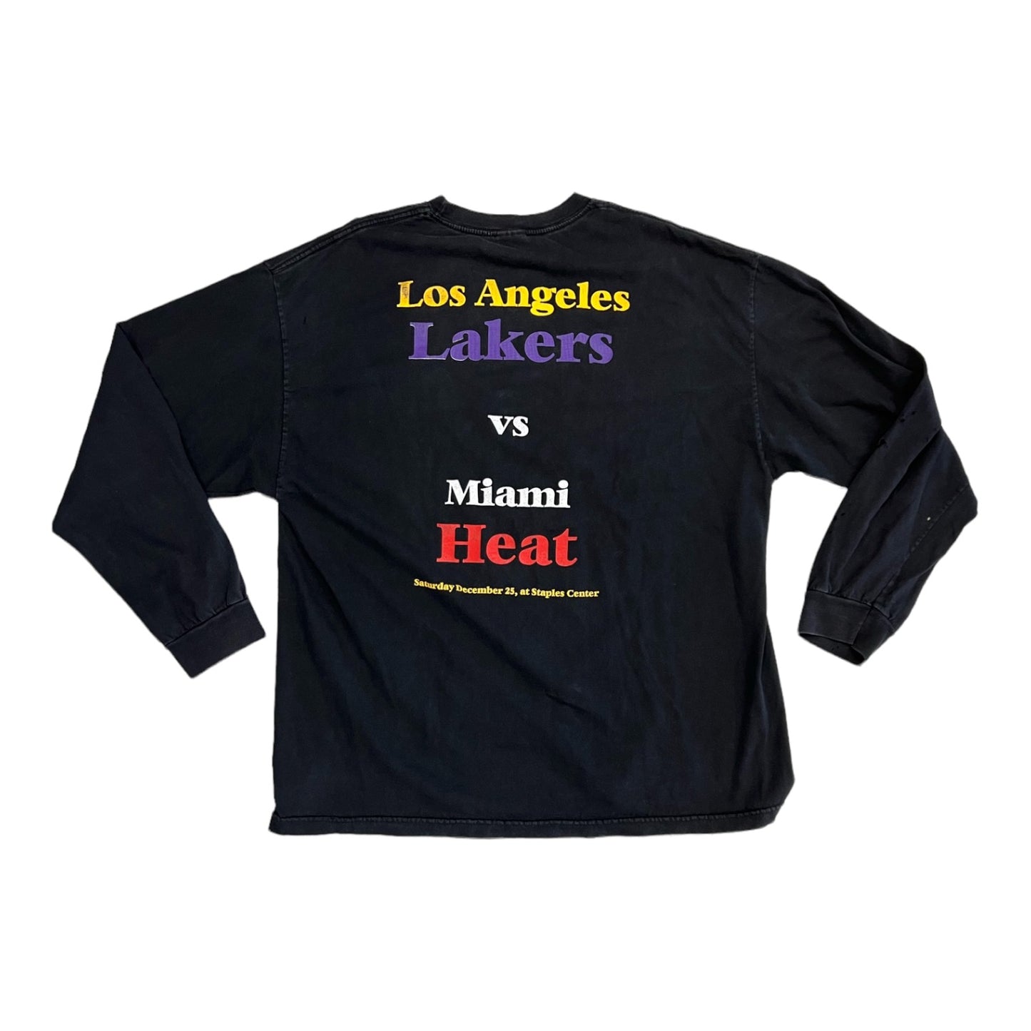 1990’s Kobe shaq heat vs lakers first game the big show vintage long sleeve