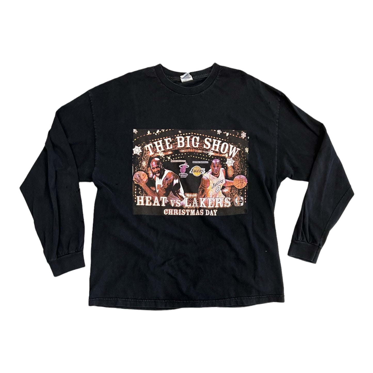 1990’s Kobe shaq heat vs lakers first game the big show vintage long sleeve