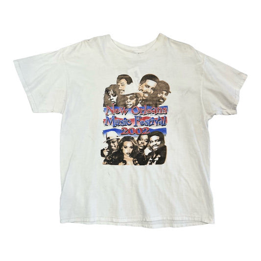 2002 New Orleans music festival hip hop tee