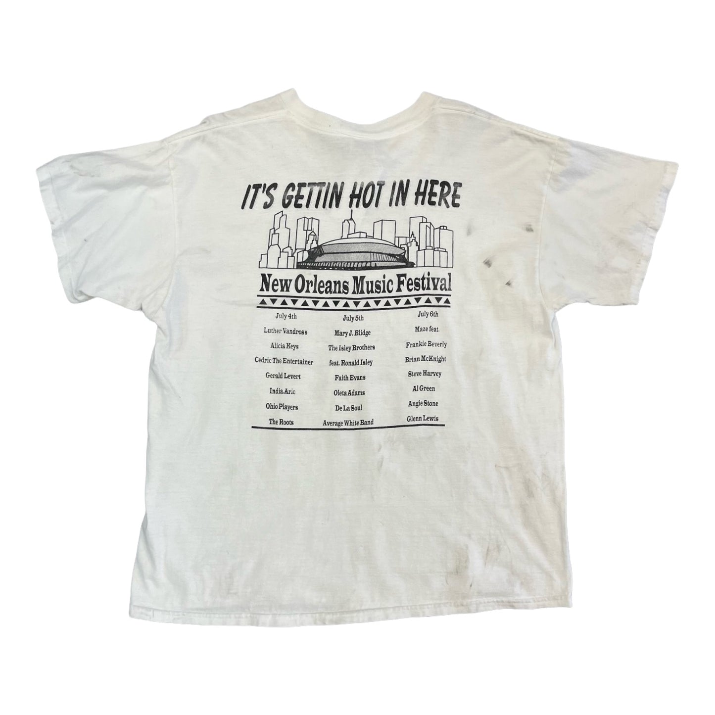 2002 New Orleans music festival hip hop tee