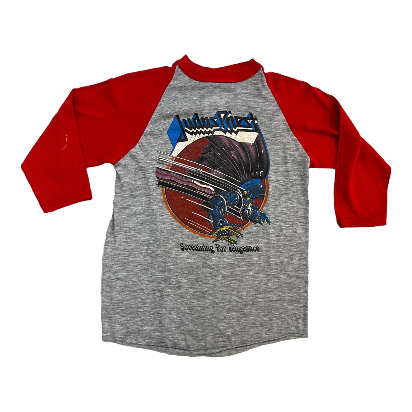1982 Judas Priest screaming for vengeance world tour baseball tee