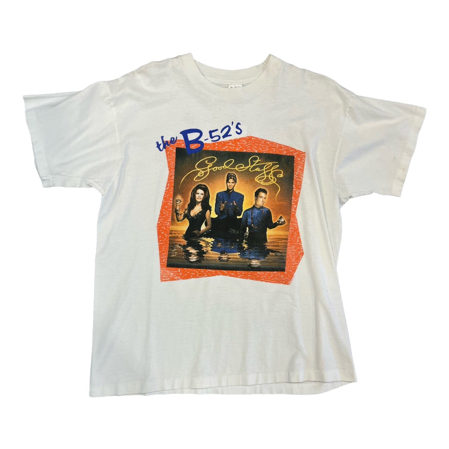 Size M (40) ** 1992 B-52's Good high quality Stuff Concert Shirt (Double Sided) (Single Sttich) (Deadstock Unworn)