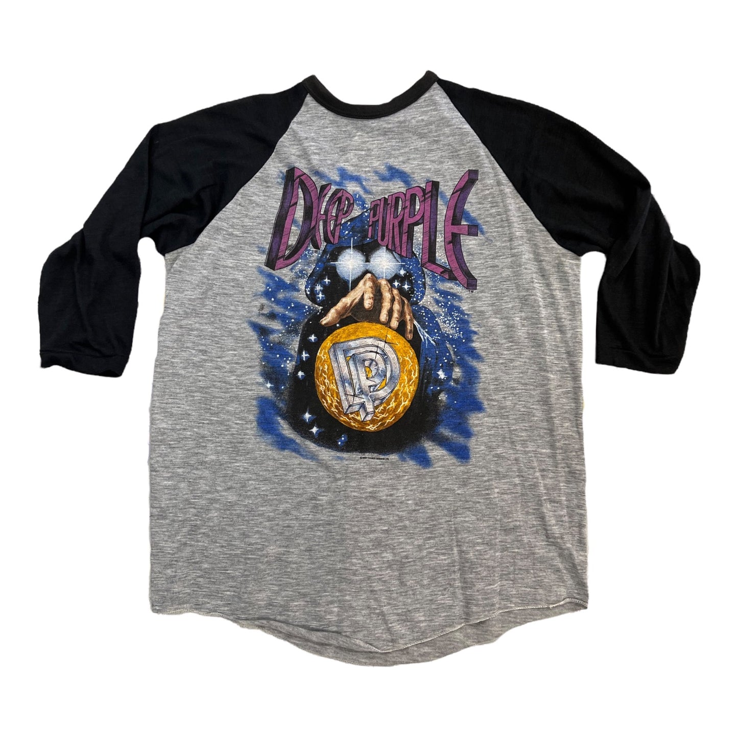 1985 Deep purple perfect strangers vintage baseball tee