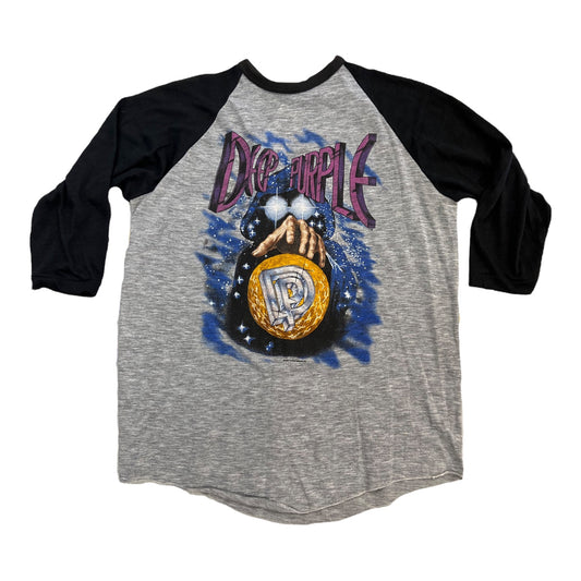 1985 Deep purple perfect strangers vintage baseball tee