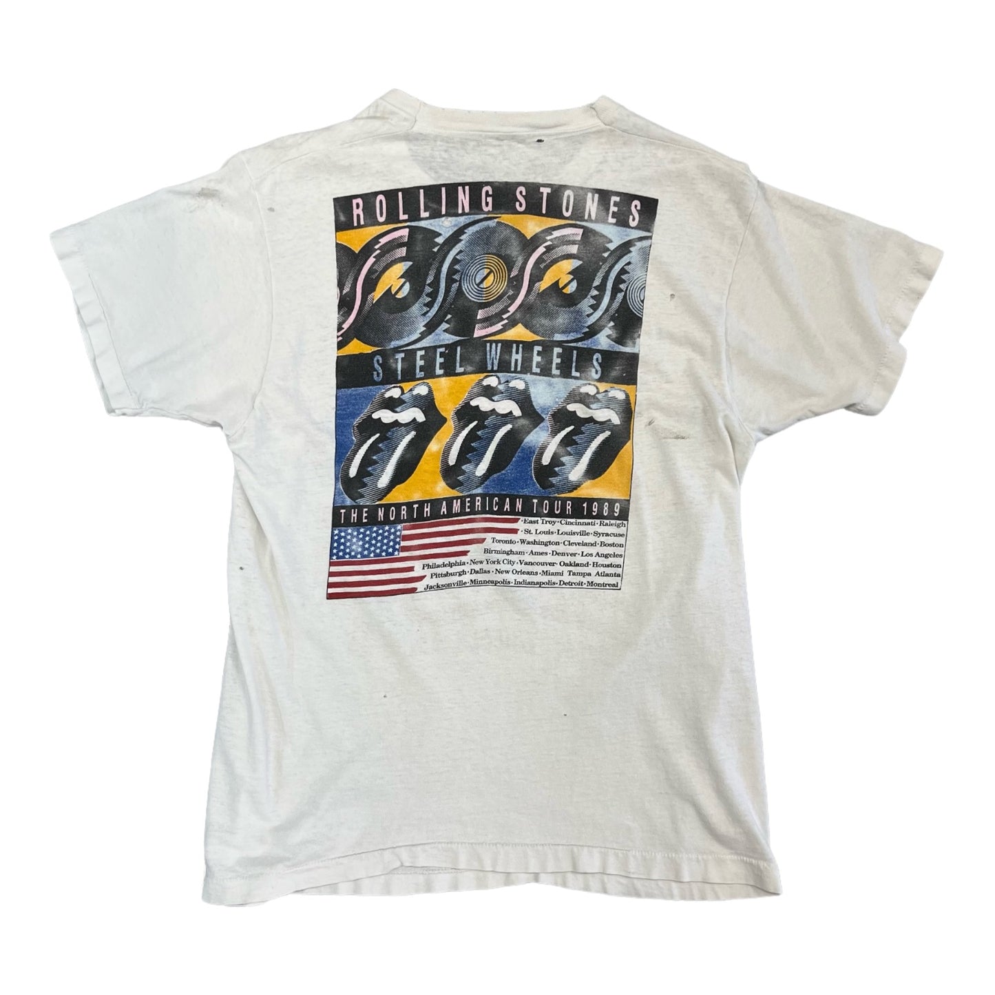 1989 Rolling Stones staalwiele toer tee
