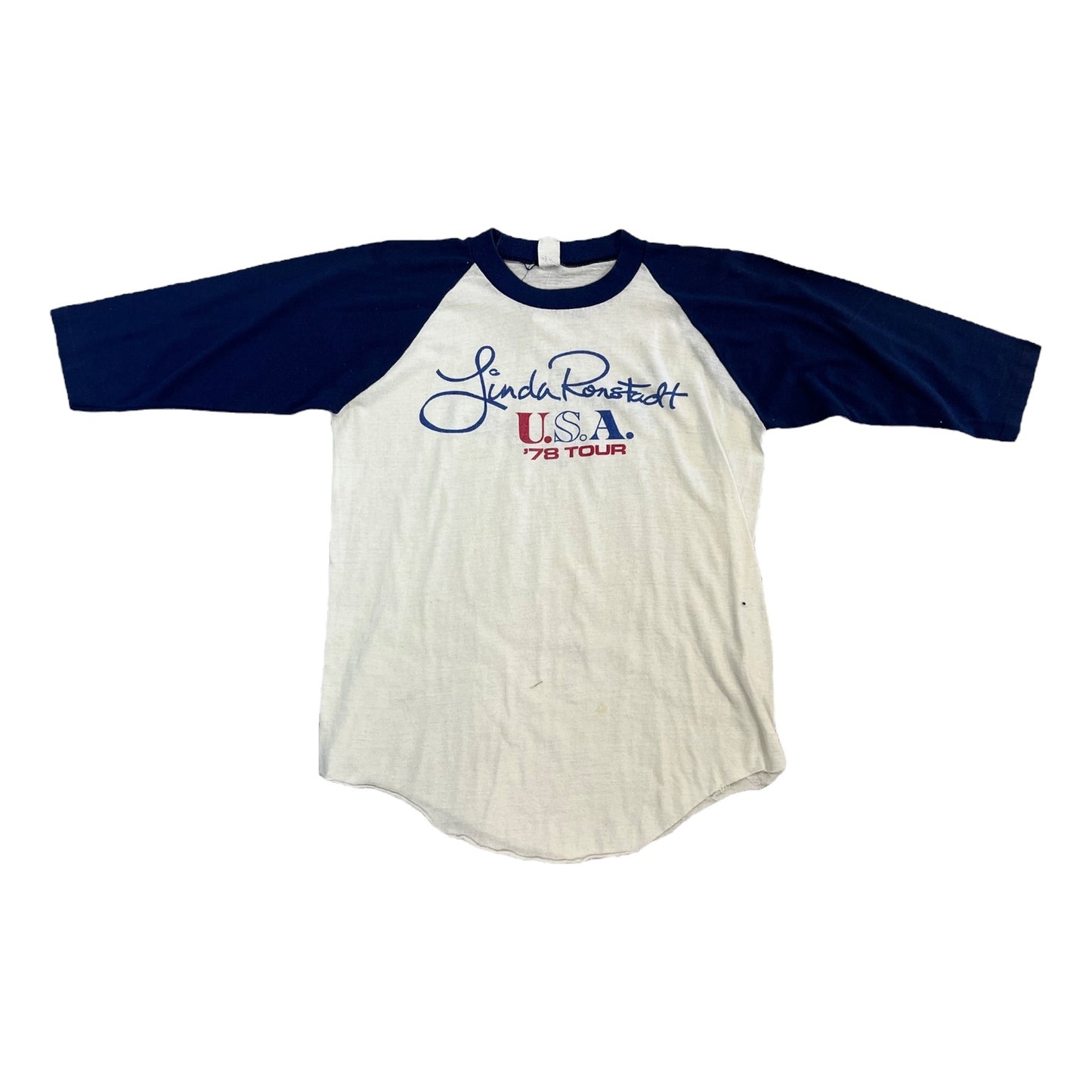 1978 Linda Ronstadt USA Tour Baseball Tee