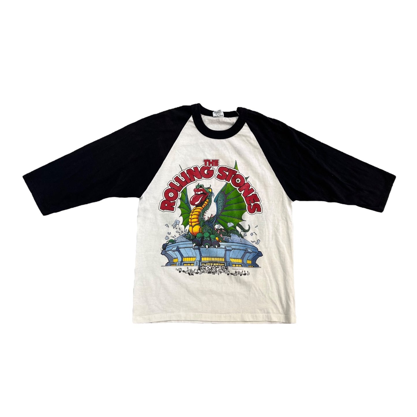 1981 Rolling Stones band tour vintage baseball tee