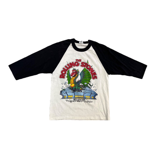 1981 Rolling Stones band tour vintage baseball tee