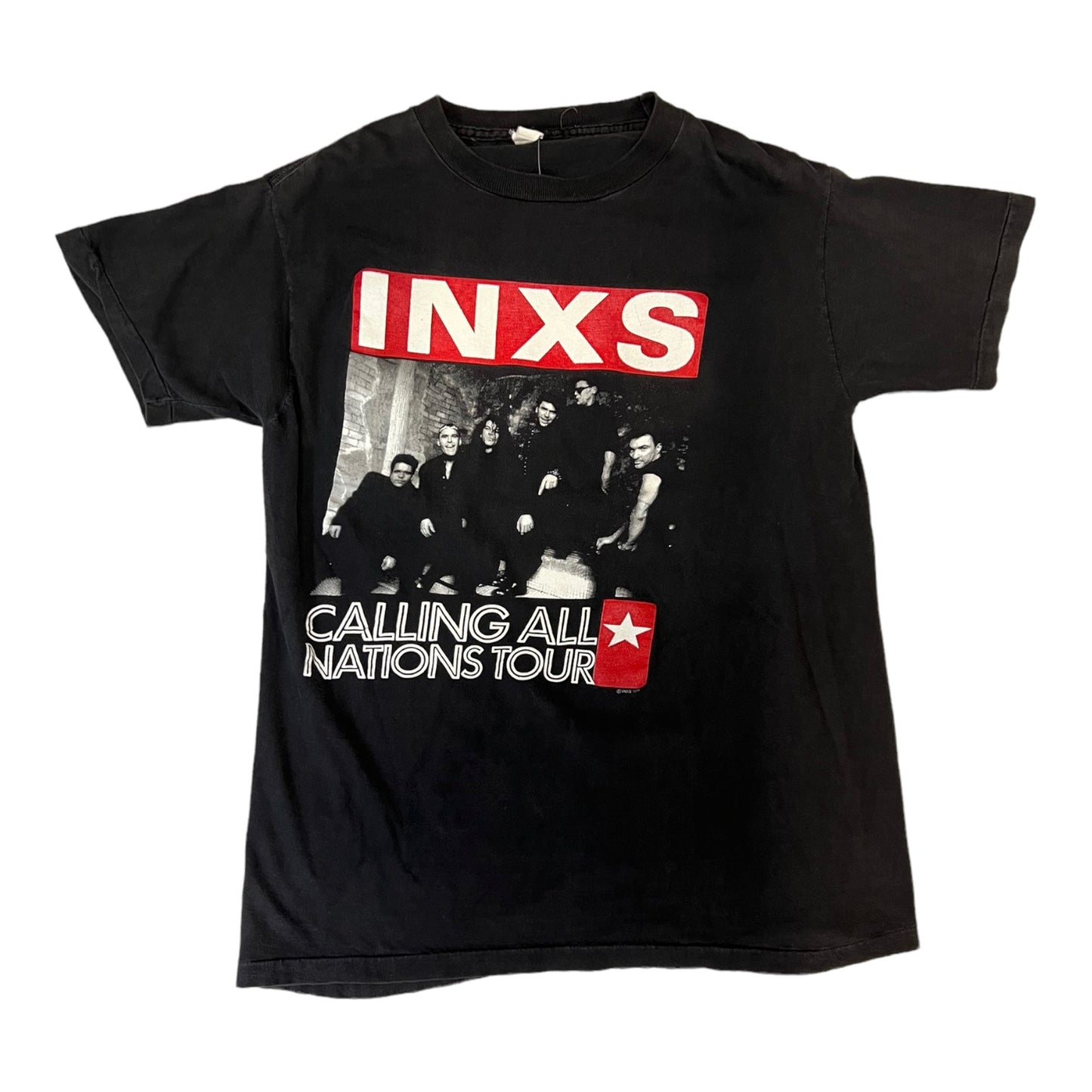 1988 INXS noem alle nasies toer vintage band tee