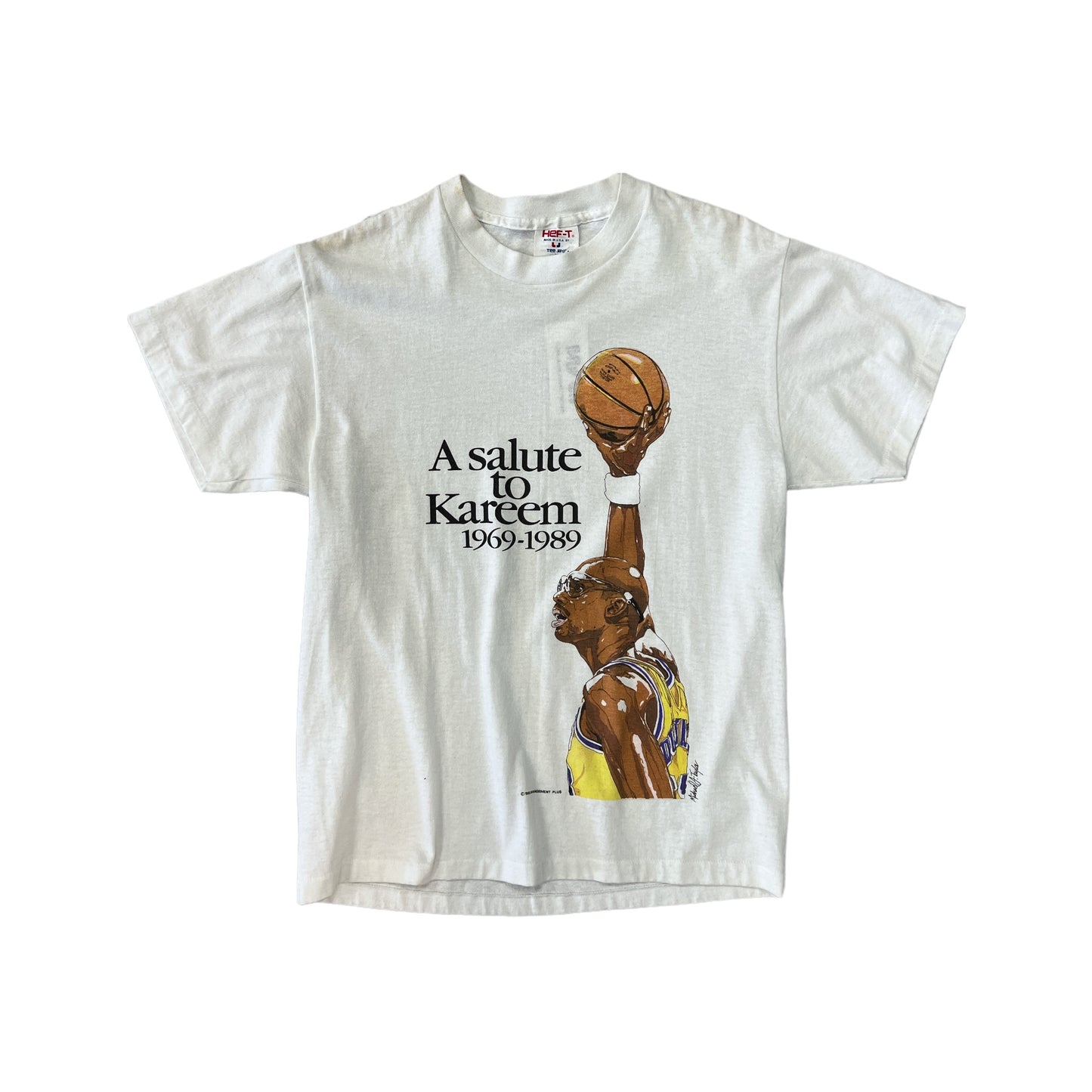 1988 "A salute to Kareem Abdul-Jabbar" vintage tee