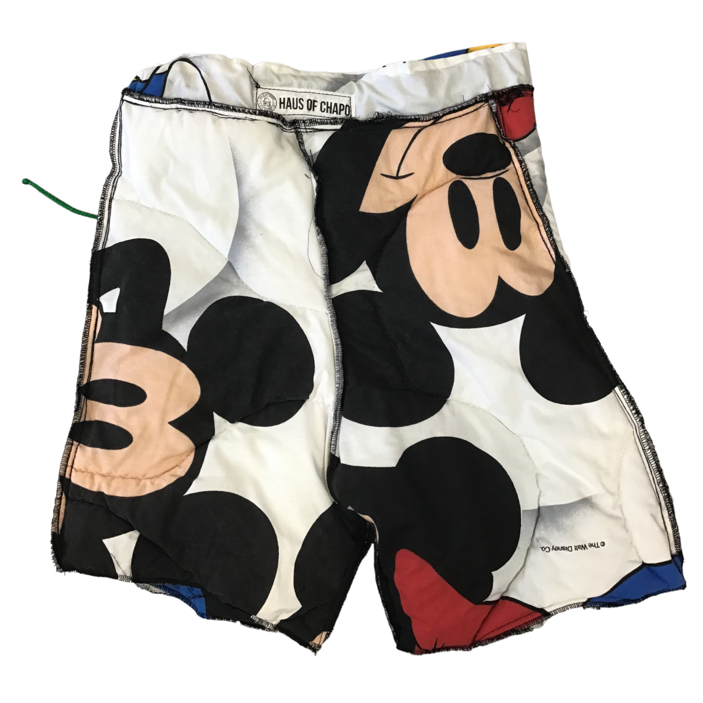 Haus of Chapo Mickey Mouse puffer shorts