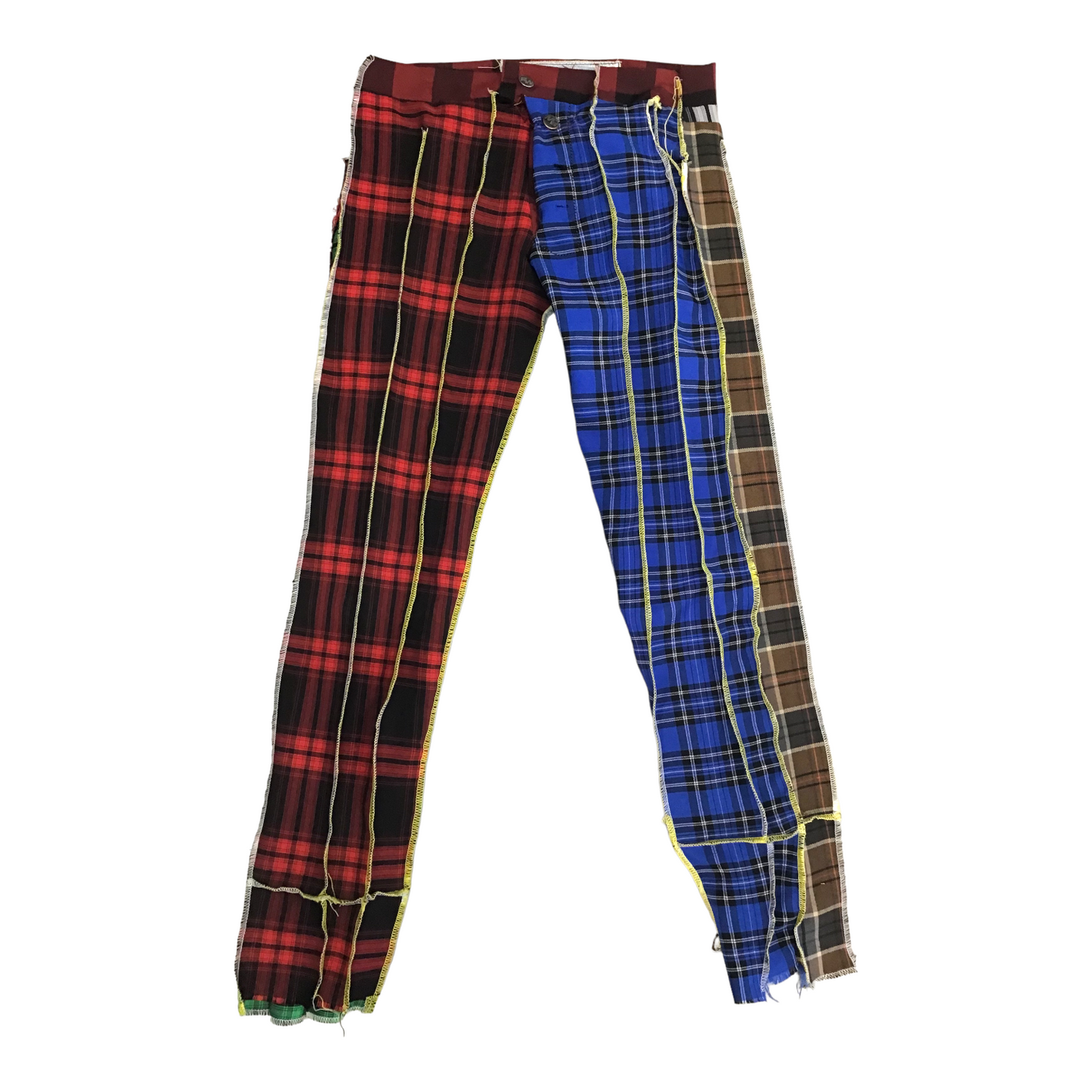 Haus of Chapo Overlock plaid trousers