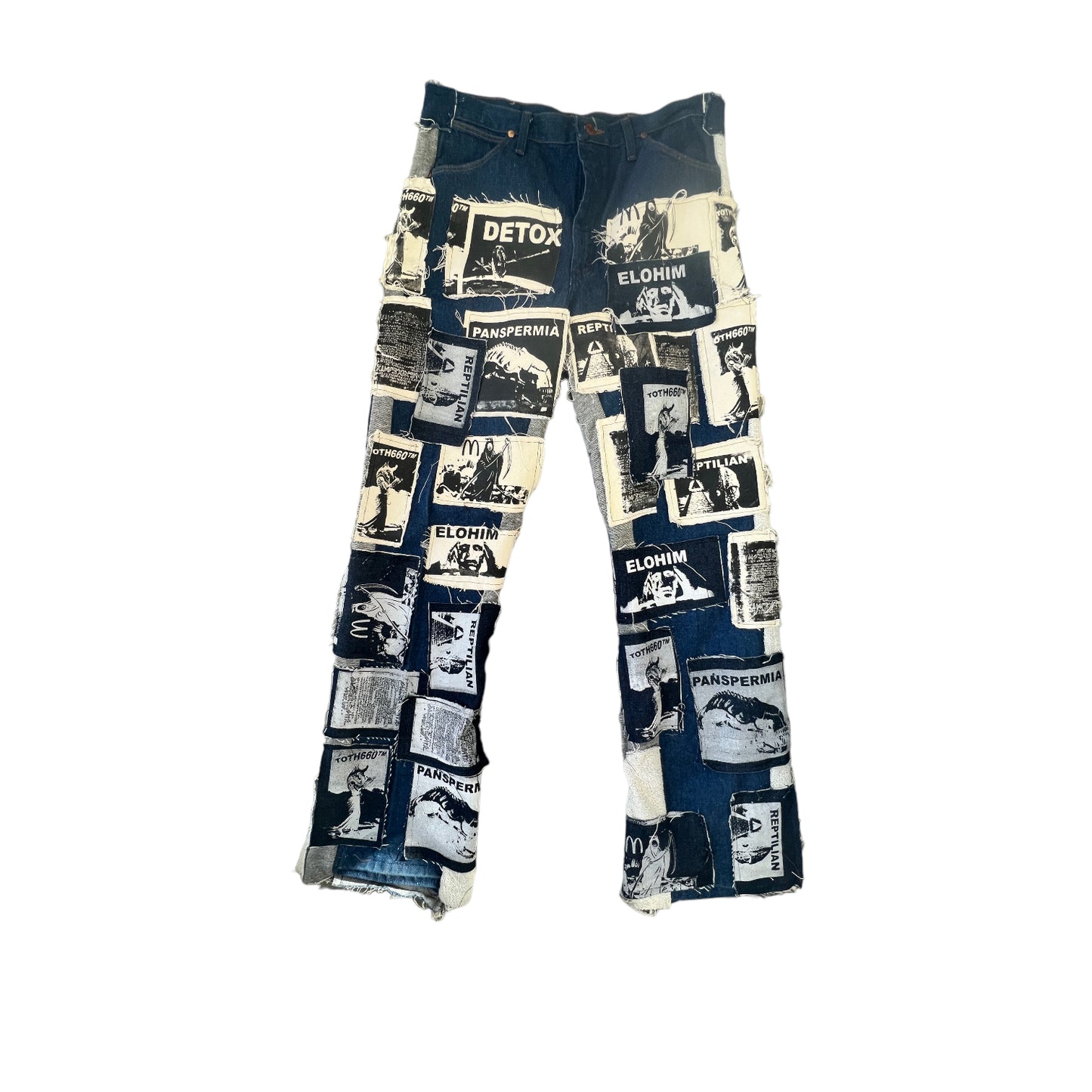 Toth 660 all over Detox Patched denim