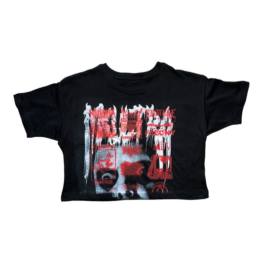 Mk-Ultra Horror Crop Top