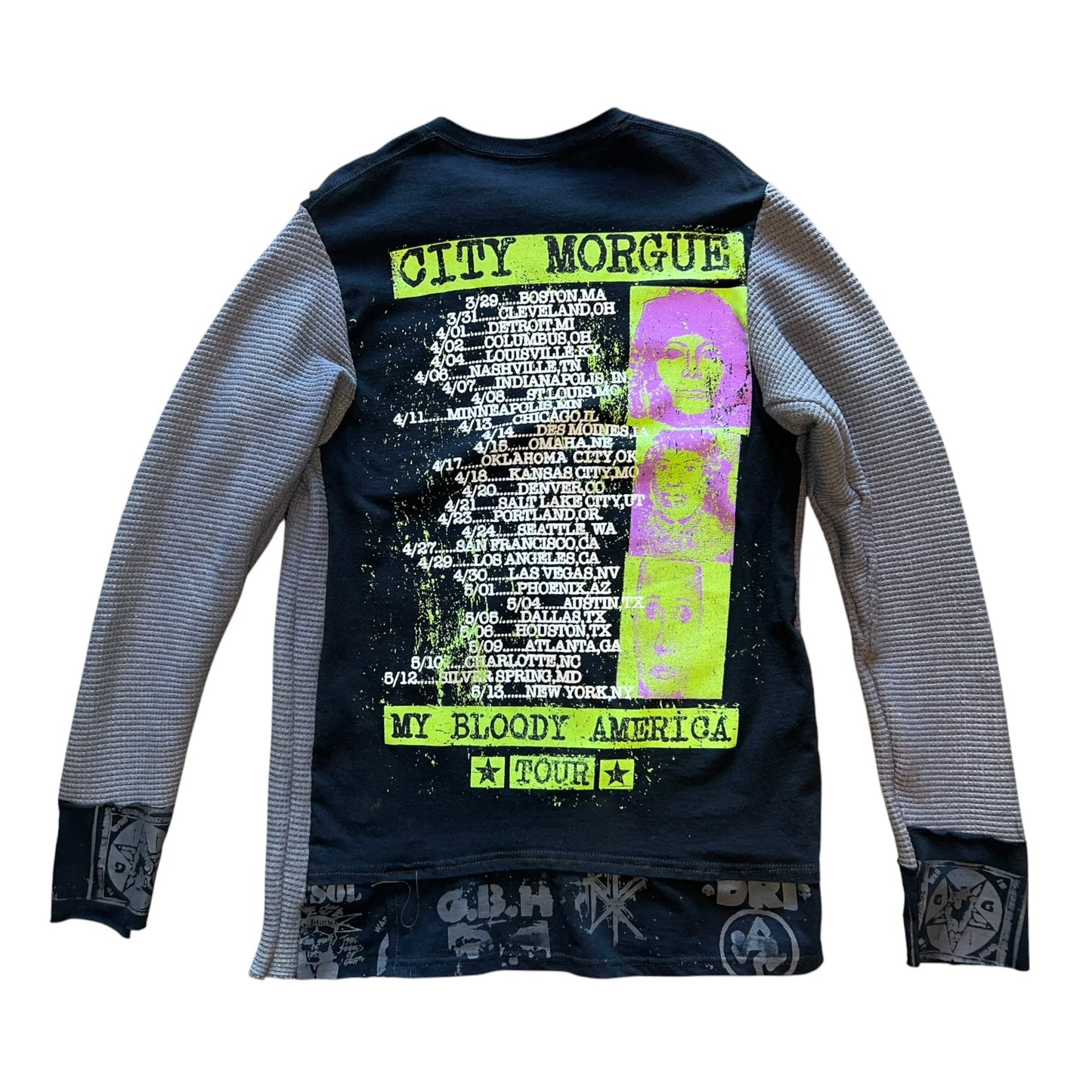 City Morgue Custom Long Sleeve (cut + Print+ sew) M