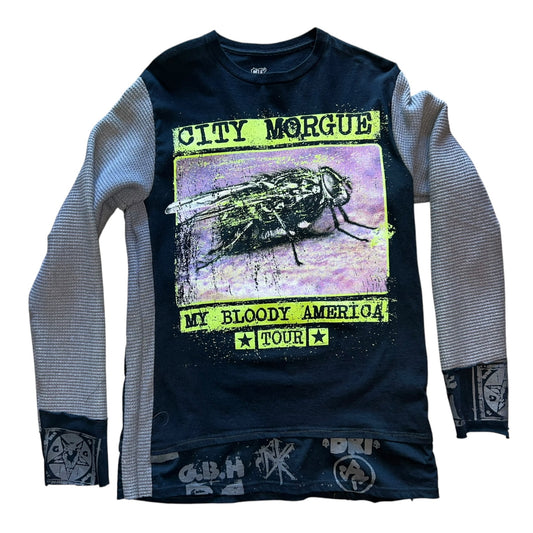 City Morgue Custom Long Sleeve (cut + Print+ sew) M