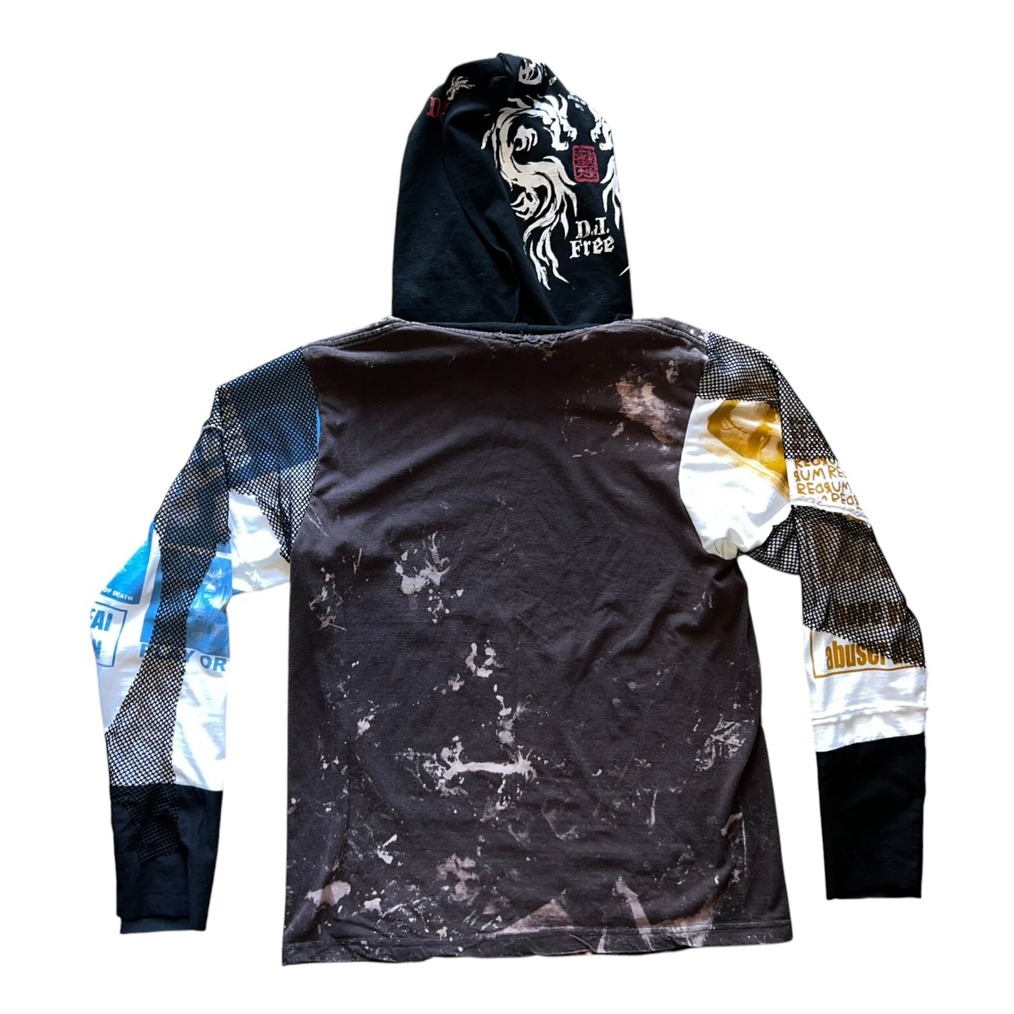 Nirvana Custom hooded Long Sleeve (cut + Print+ sew)