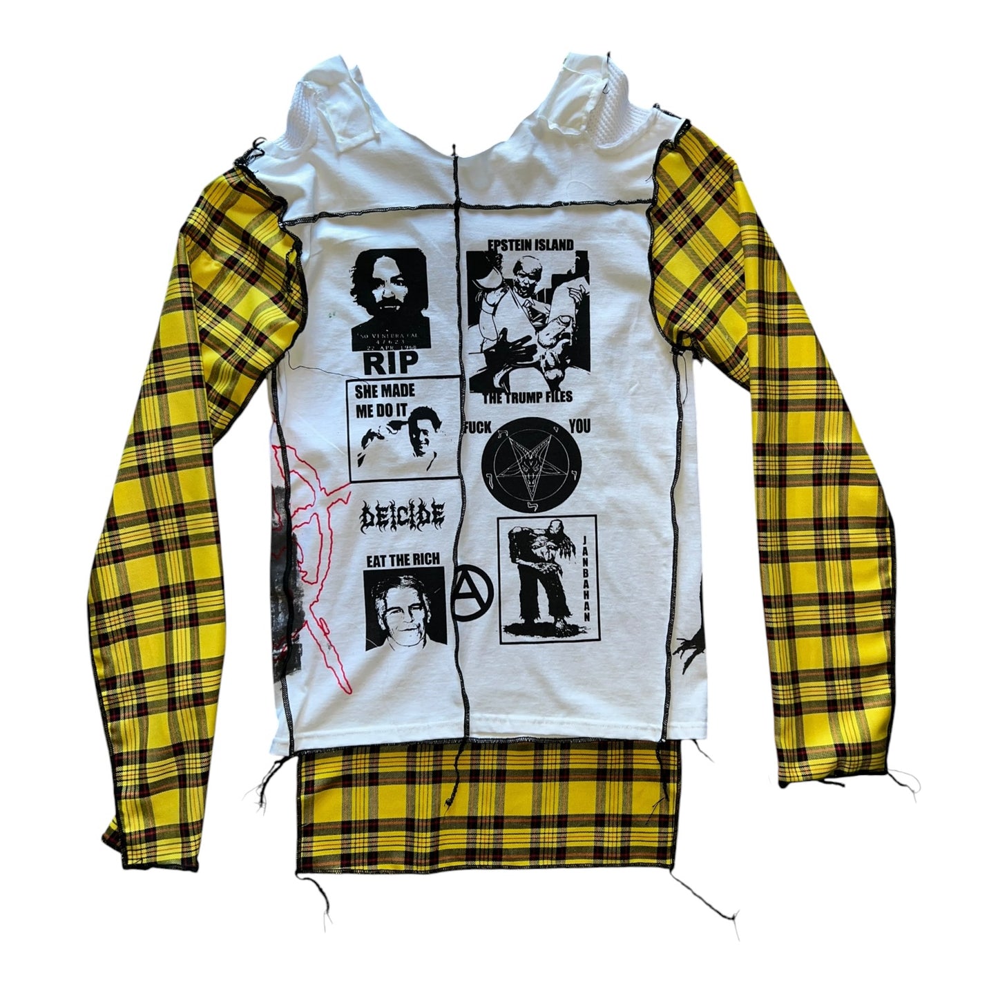 Misfits Plaid Custom Long Sleeve (cut + Print+ sew)