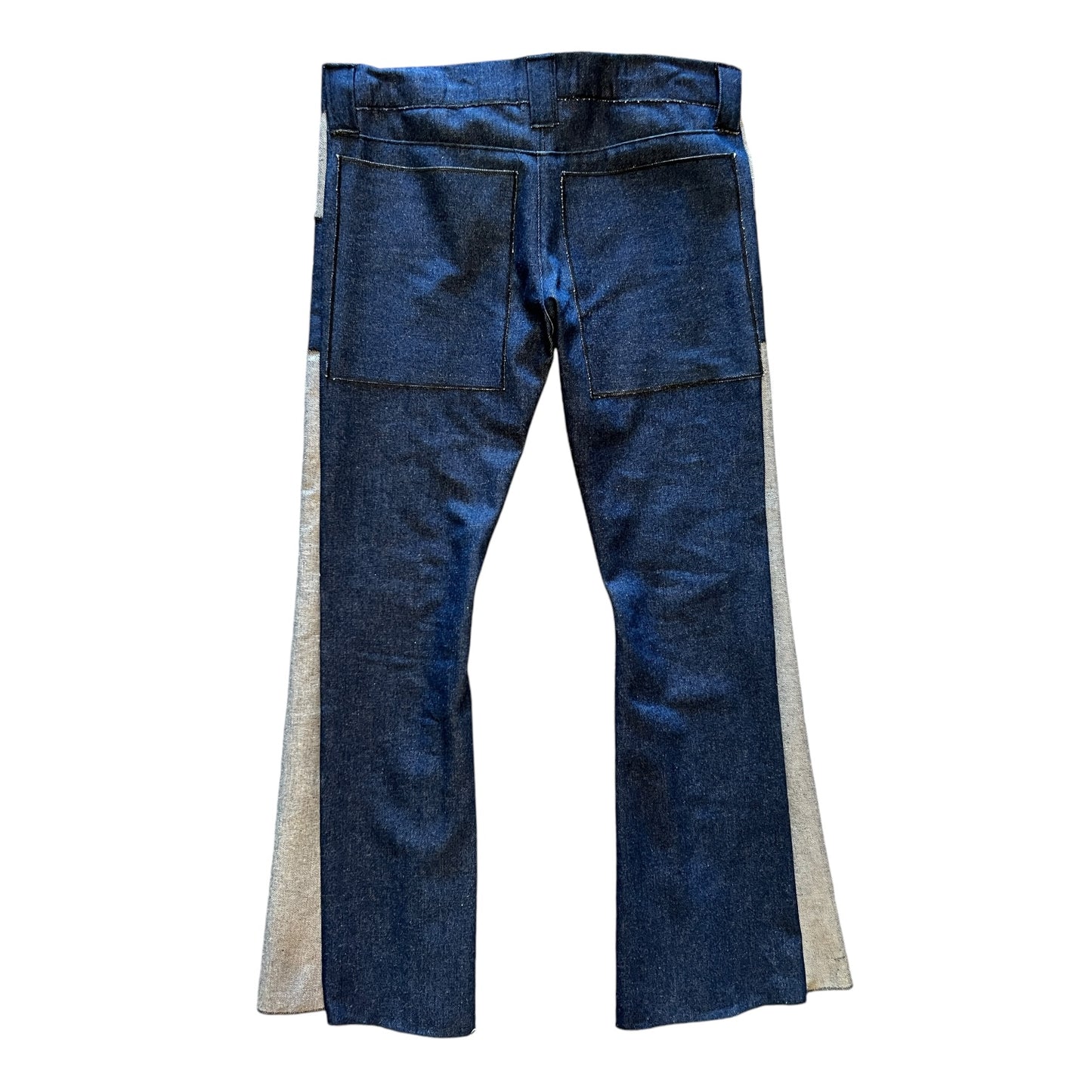 Two tone denim pants