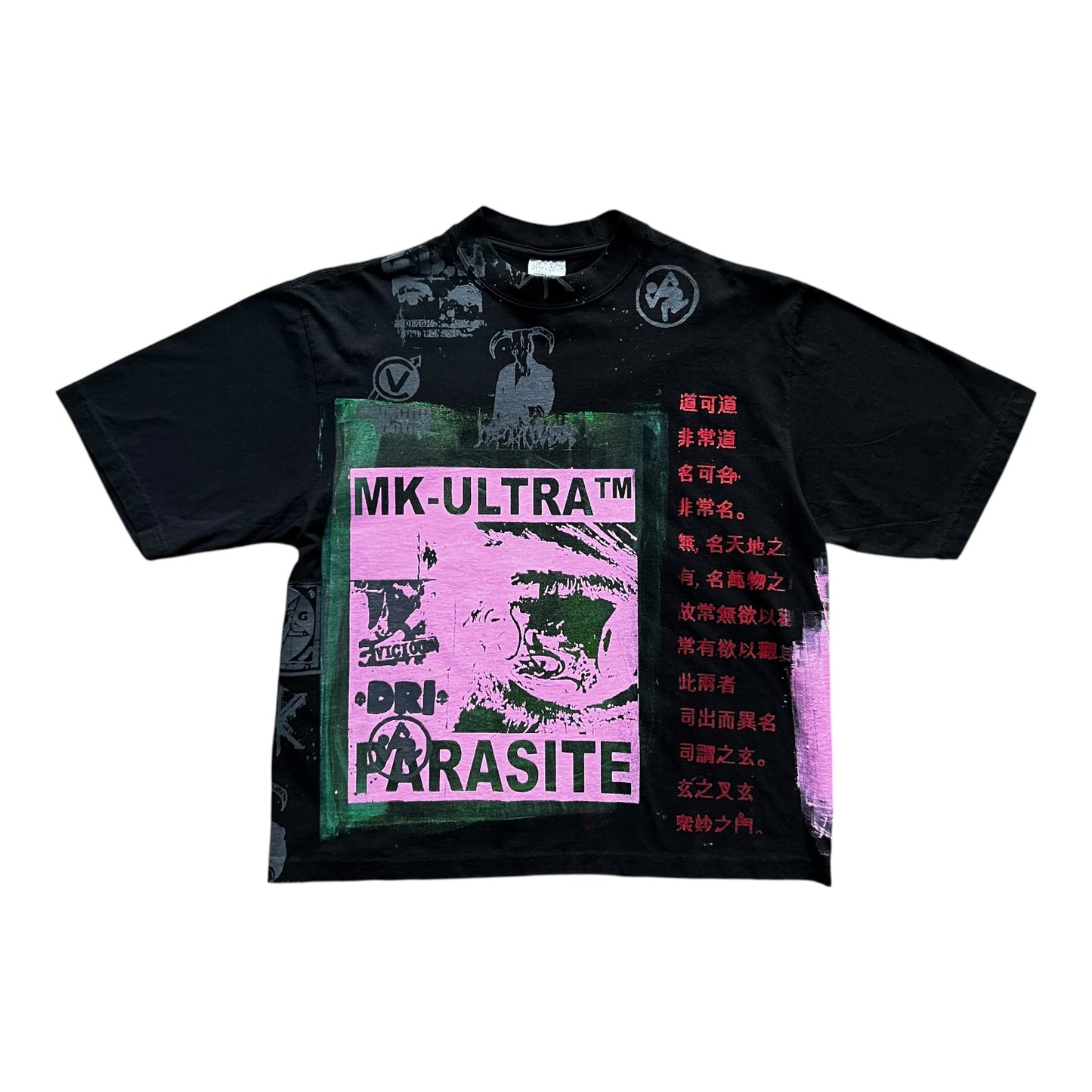 Mk-Ultra Oversize Boxy cropped tee