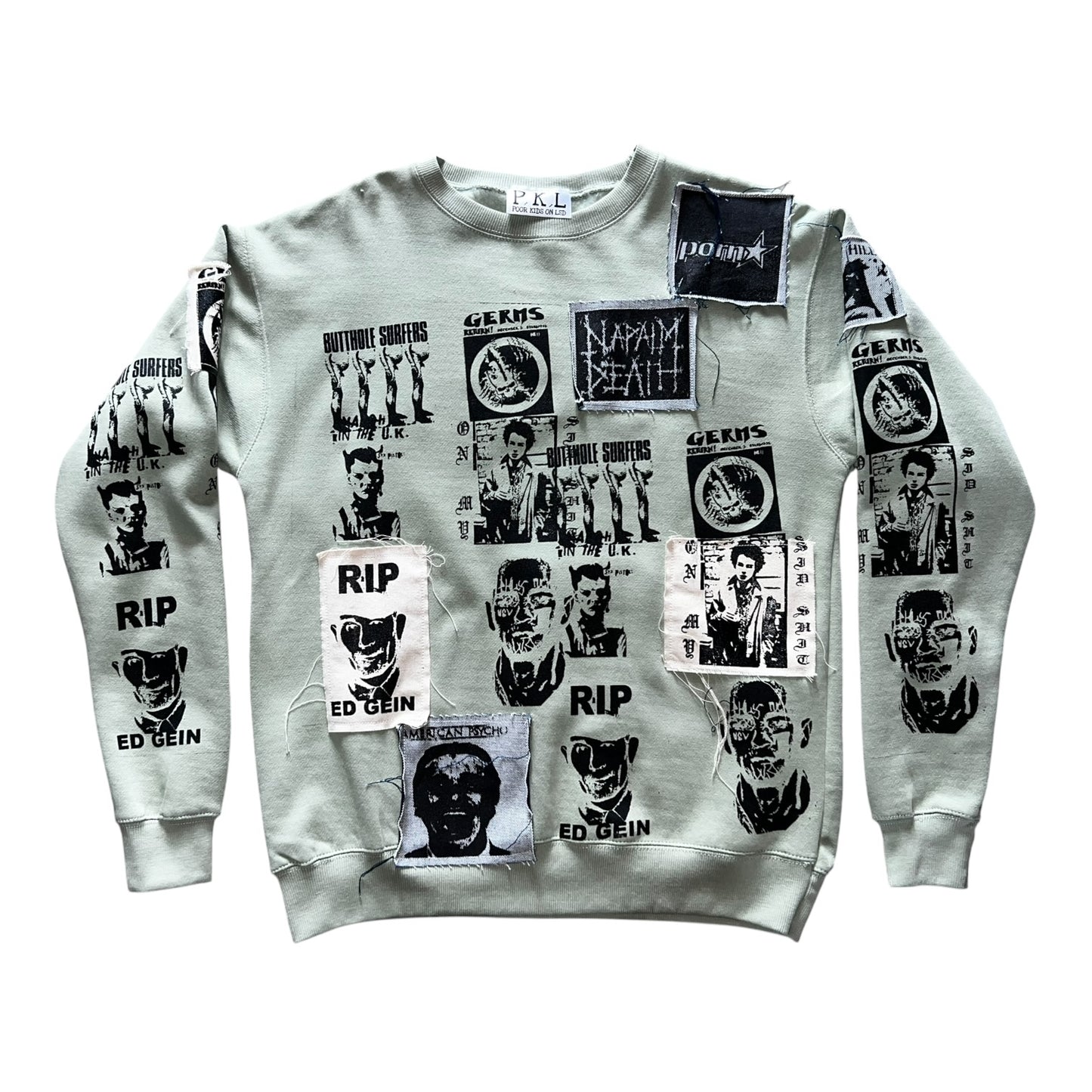 Hollywood punk mint Crewneck 1/1