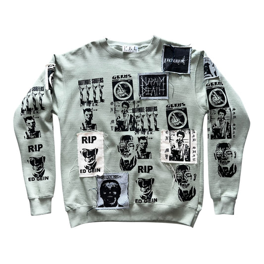 Hollywood punk mint Crewneck 1/1