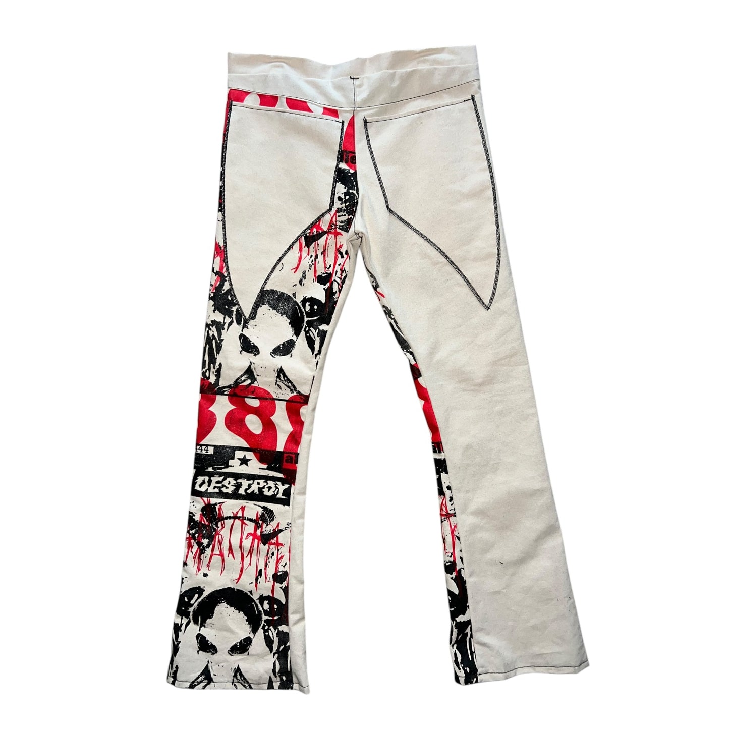 Alien head Canvas pants