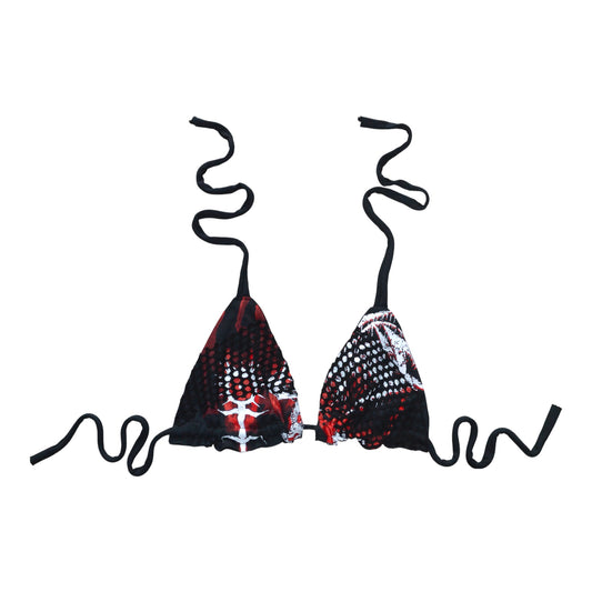 Reversible Ghostemane mesh bikini top