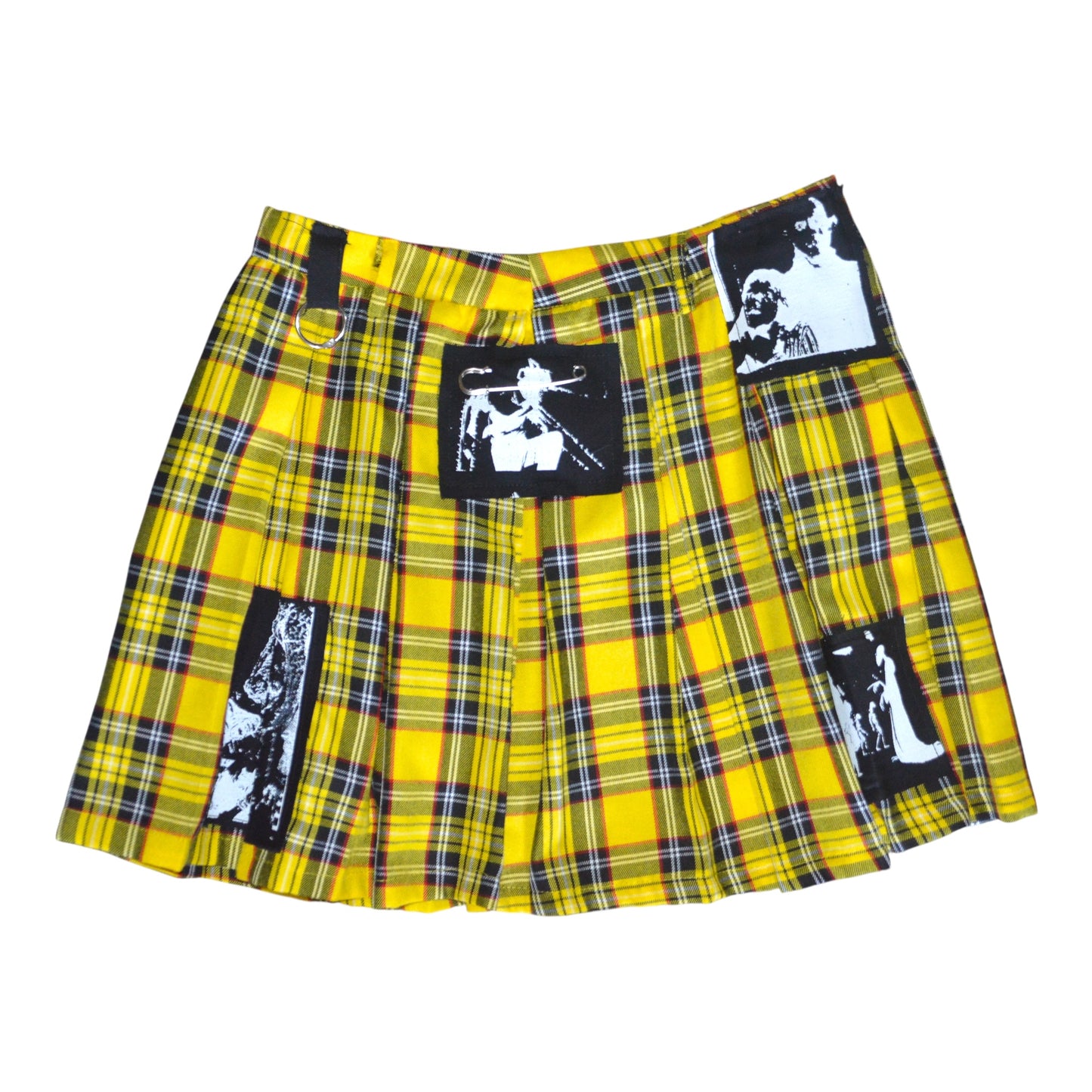 Hollywood Punk Plaid Skirt (Yellow)
