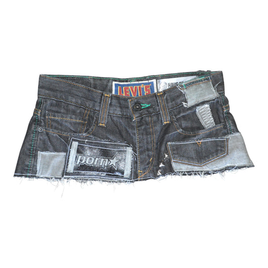 Porn Star Mini Denim Skirt