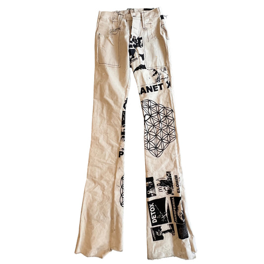RAW Canvas Extra Stacked Flared Pants