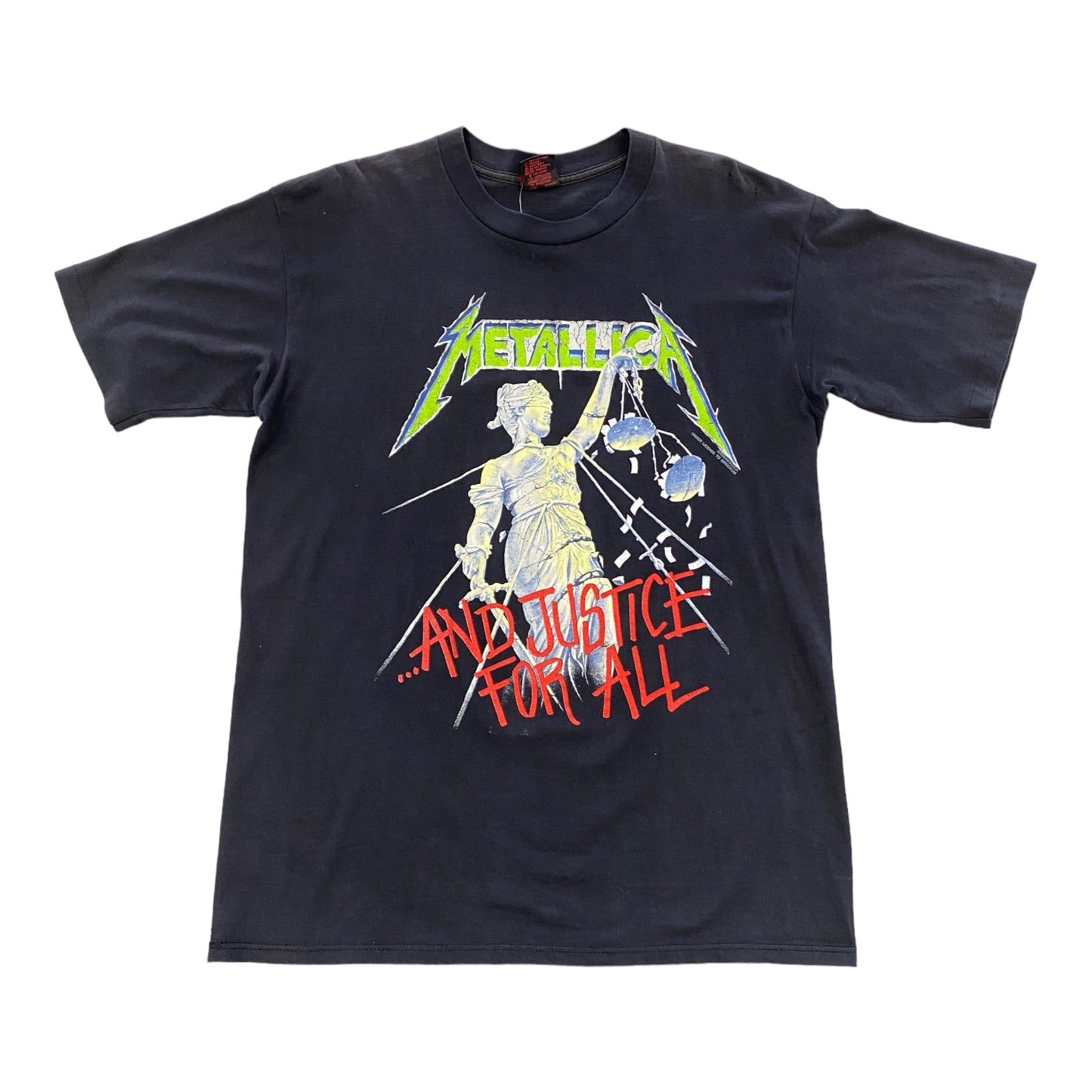 1988 Metalica ...And Justice For All Vintage and Original Concert T-shirt