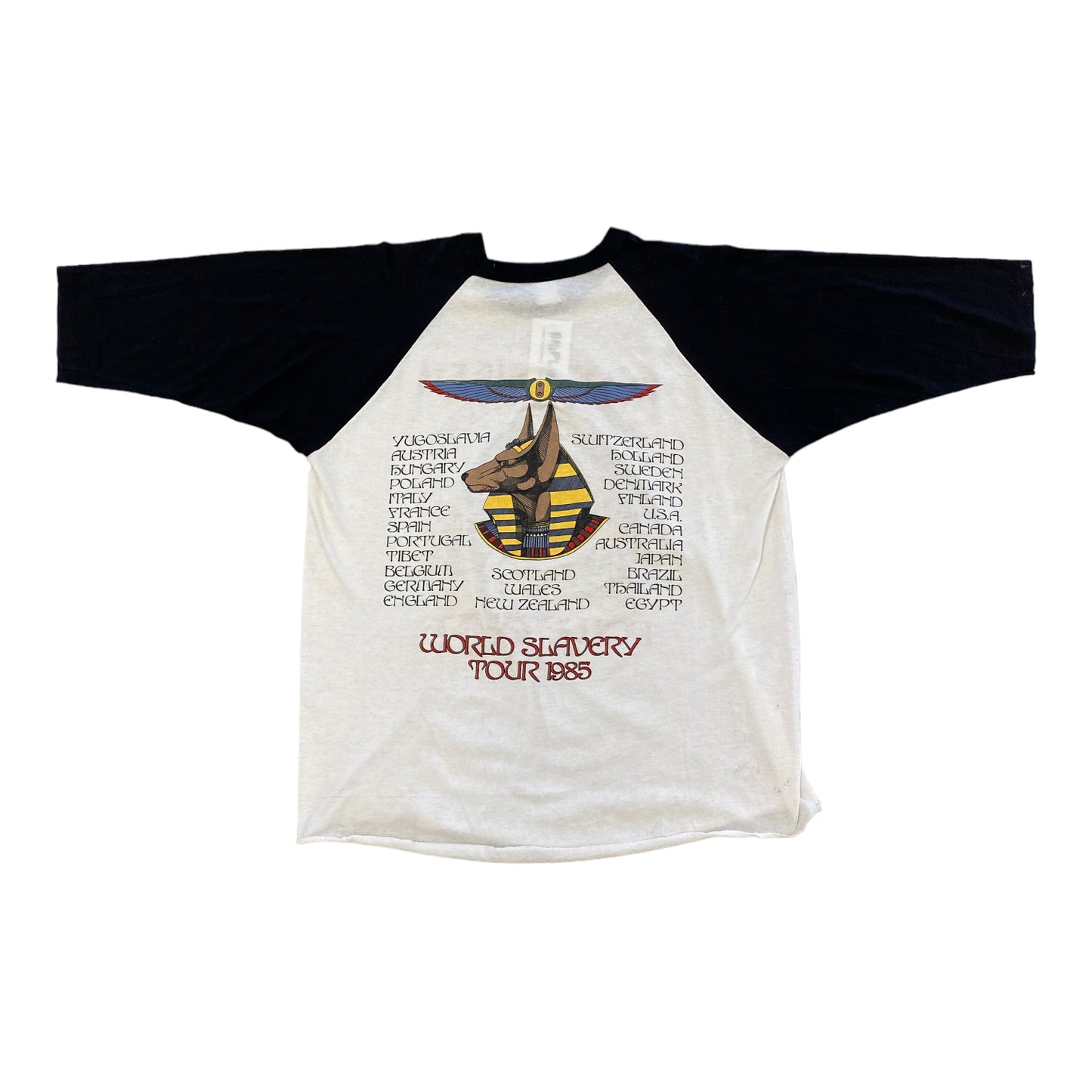1984 Iron Maiden Vintage Band Shirt Baseball Tee