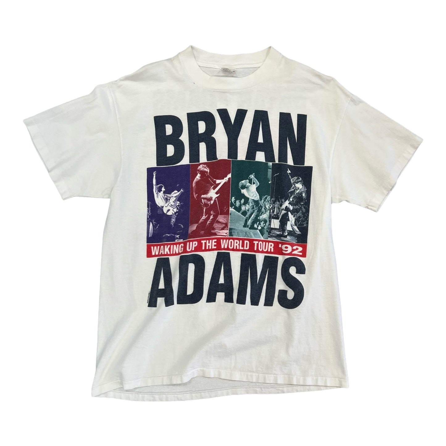 1992 Bryan Adams "Waking up the world tour tee"