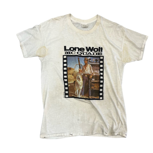 1983 chuck norris movie t-shirt lone wolf mcquade