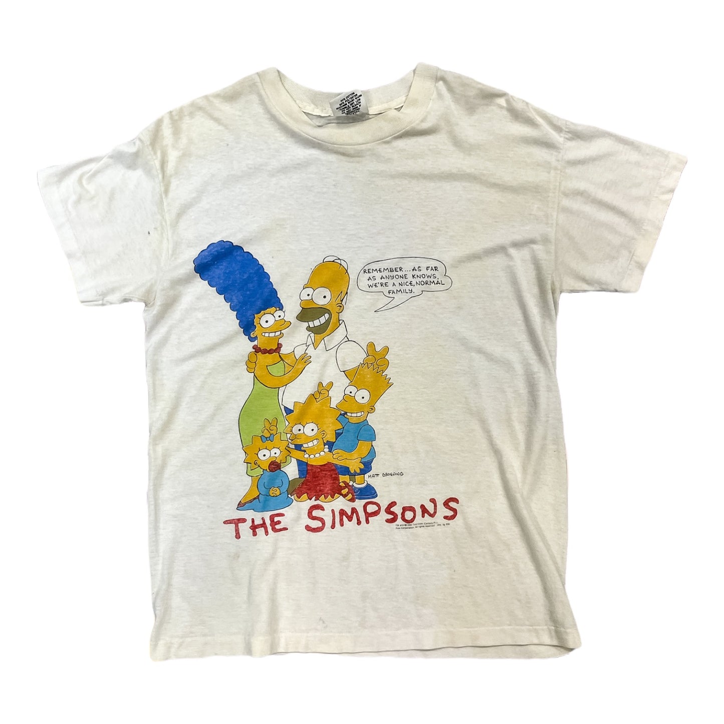 1990 the Simpsons family vintage graphic tee