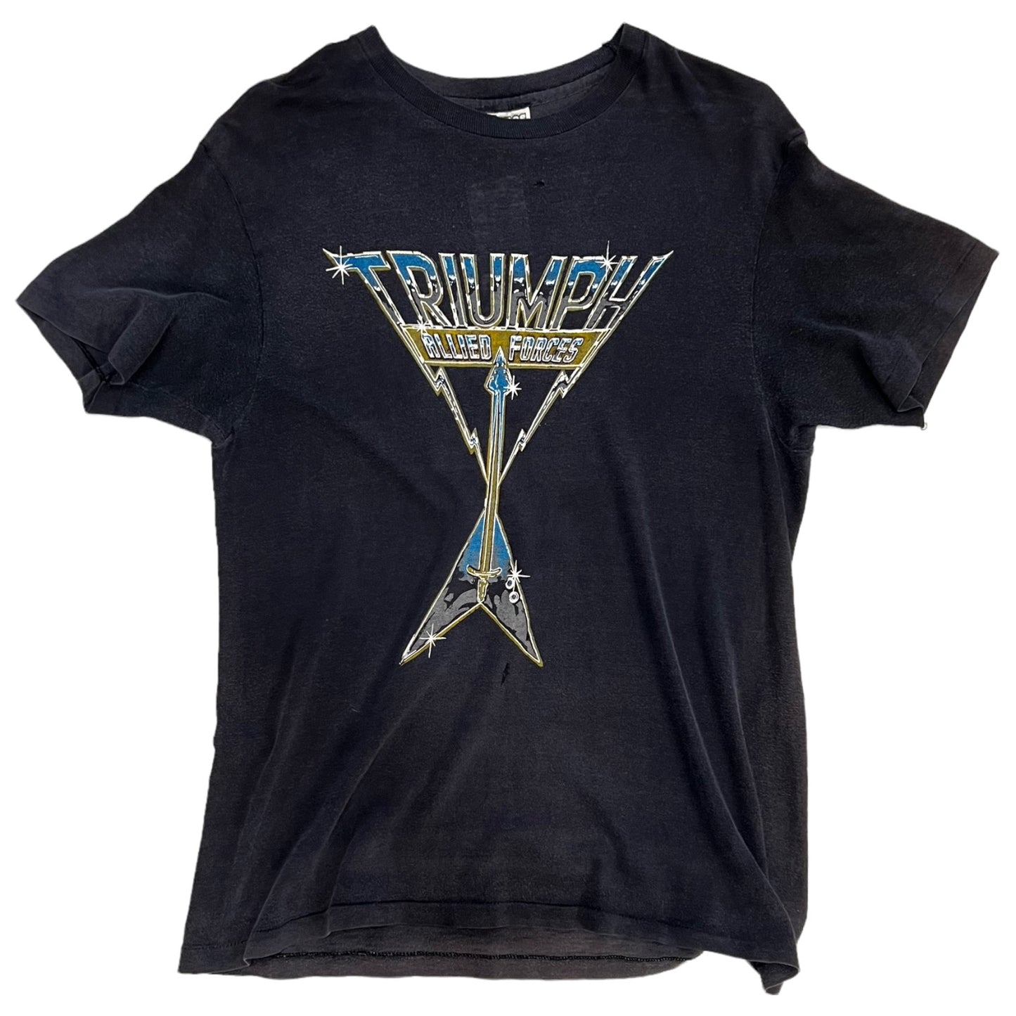 1981 TRIUMPH ALLIED FORCES  WORLD TOUR VINTAGE TEE