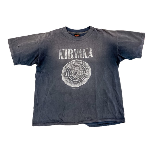 Original Vintage 1992 Nirvana Vestibule Circles Of Hell Dante's Inferno Shirt