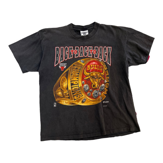 1993 Chicago Bulls Rug-aan-rug kampioen-oesjaar-t-shirt